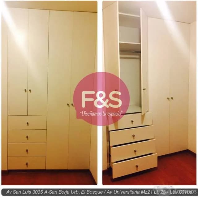 Closet en melamina, F&S Amoblados — foto 1