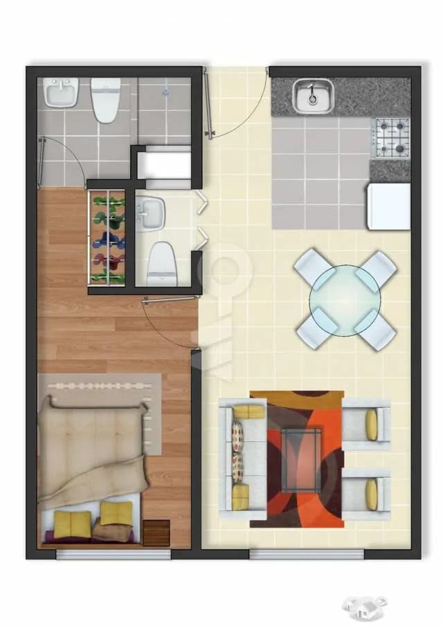 Minidepartamento de 1 habitacion — foto 1