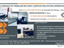 Oficinas Amobladas Físicas y Virtuales en Alquiler