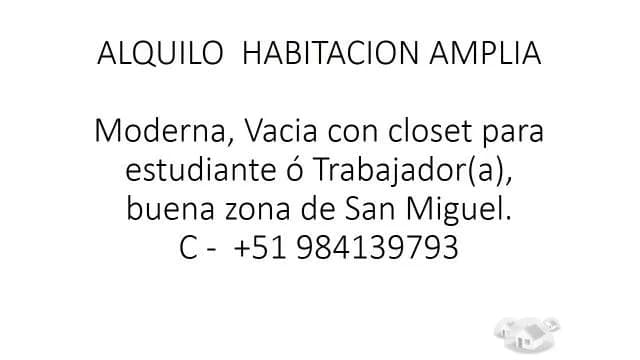 Alquilo Habitación Amplia — foto 1