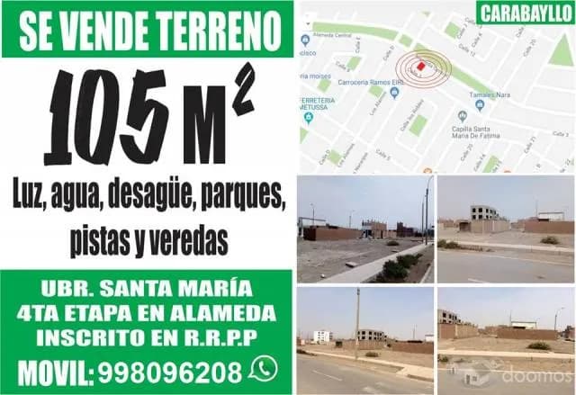 Se Vende Terreno 105 M2 - Carabayllo — foto 1