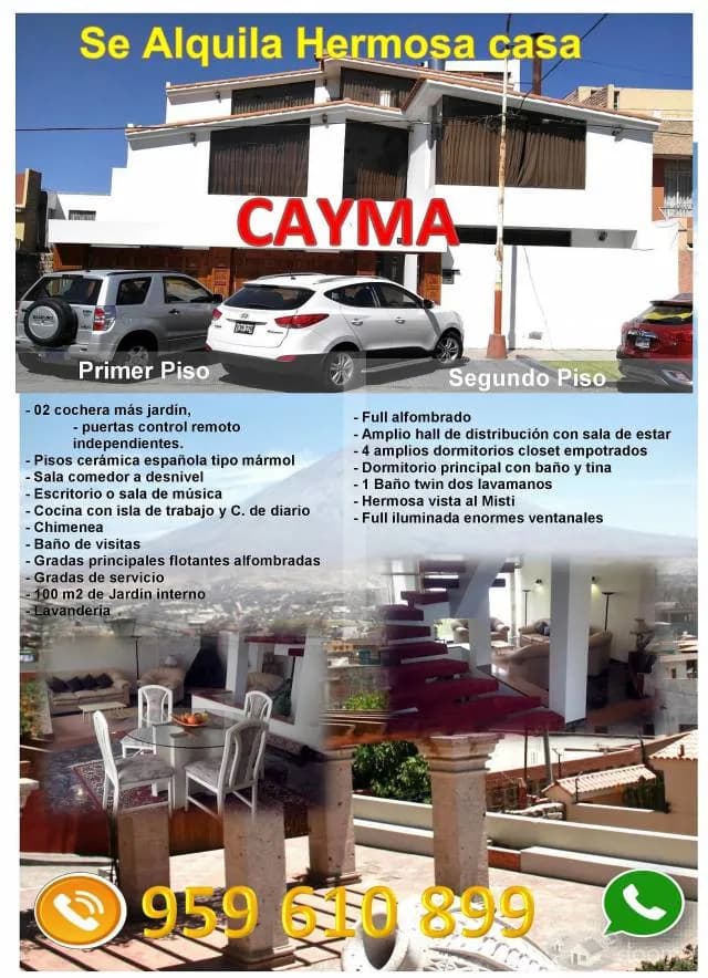 ALQUILO CASA EN CAYMA — foto 1