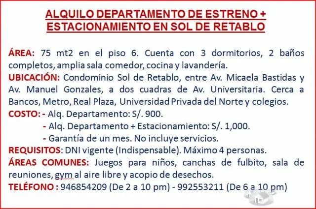 SE ALQUILA DEPARTAMENTO DE ESTRENO — foto 1