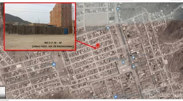 Venta de Terreno en Manchay (Pachacamac). - U$S 48.000 — foto 1