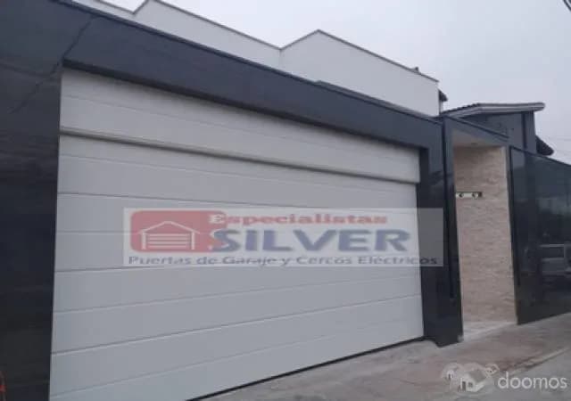 FABRICACIÓN DE PUERTAS LEVADIZAS SECCIONALES CERCOS ELÉCTRICOS-  SILVER — foto 2