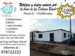 Vendo casa de Playa en la ciudad de trujillo