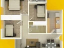 Venta de departamento en Condominio Residencial Sol de Villa, Urb. San Isidro - Trujillo, de 63 m2 con 3 dormitorios, 2 baños, 1 estacionamiento – S/. 175,000.00 Negociable.