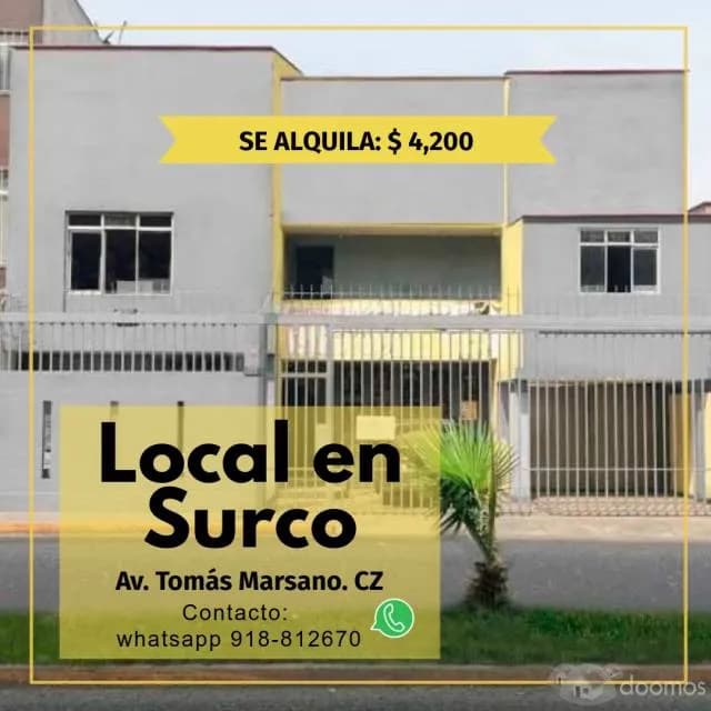 EXCELENTE LOCAL COMERCIAL 300 MTS  SURCO — foto 1