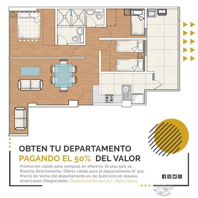 REMATO DEPARTAMENTO -USO COMERCIAL EN LOS OLIVOS - FINANCIAMIENTO DIRECTO AL 50% — foto 1