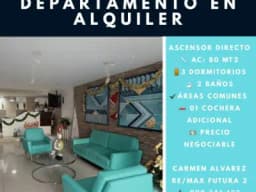 Alquiler lujoso departamento