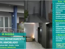 MODERNO DEPARTAMENTO - NUEVO, 90% AMOBLADO