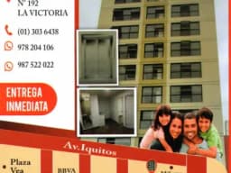 Alquiler en La Victoria Amplios monoambientes y departamentos de estreno con sistema de ascensor