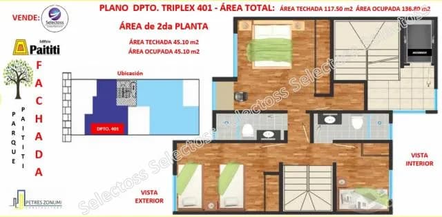 VENTA TRIPLEX EN PRE VENTA VISTA Y FRENTE A PARQUE 3 DORM. — foto 12