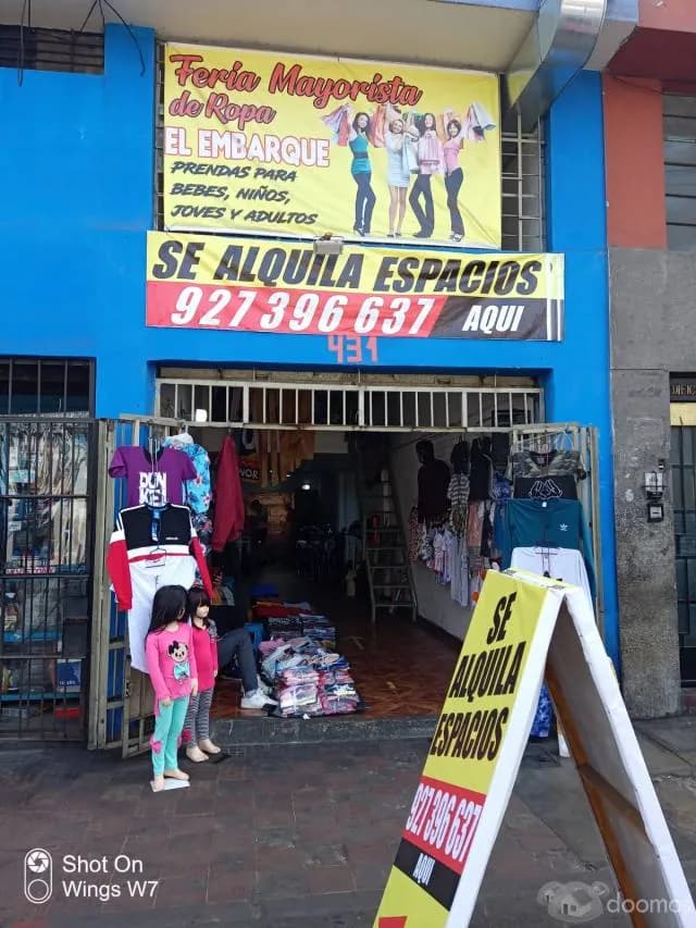 Se Alquila Local Comercial en Luna Pizarro Para Venta de Ropa — foto 1