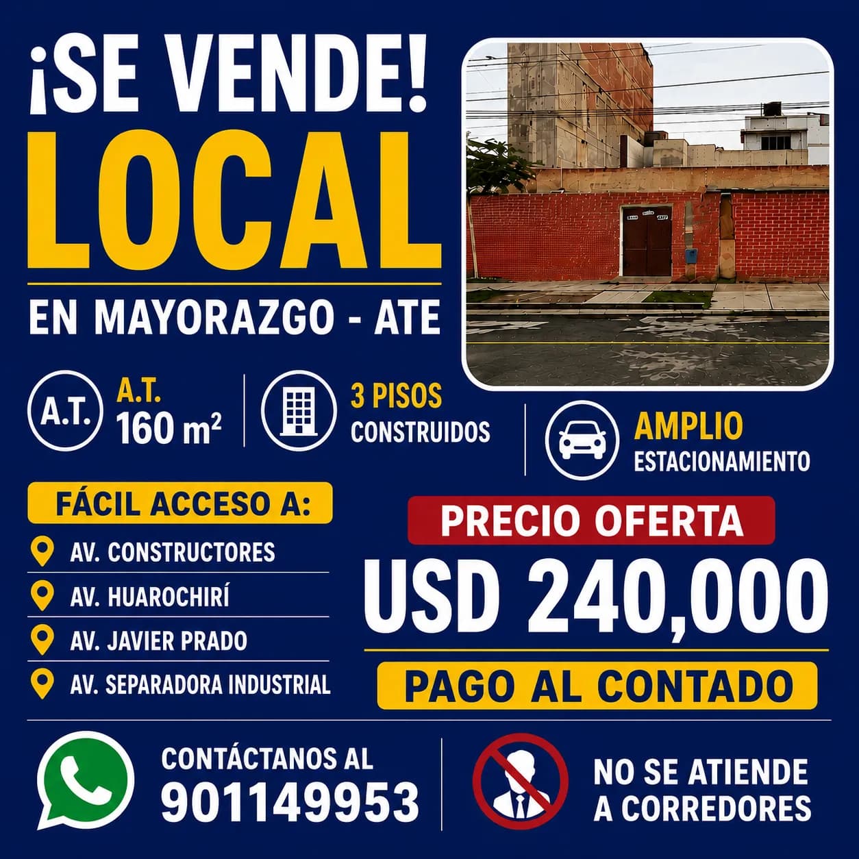 VENTA DE LOCAL EN MAYORAZGO - ATE VITARTE — foto 2
