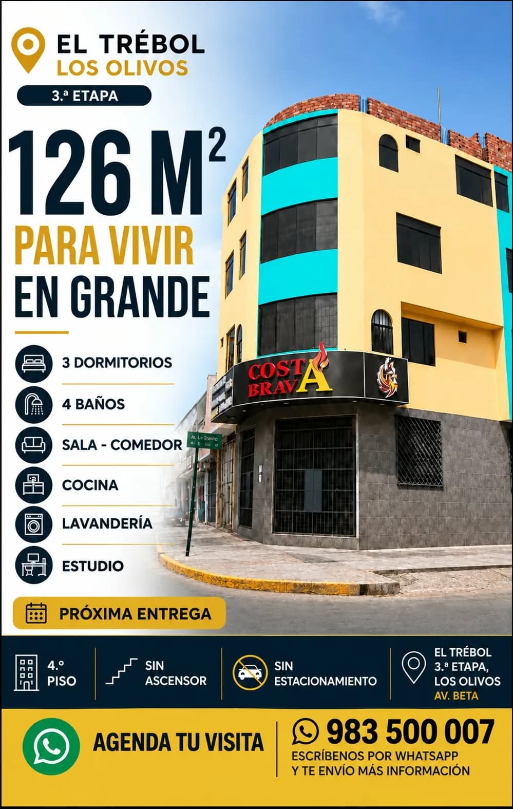 ¡DEPARTAMENTO DE ESTRENO EN VENTA – LOS OLIVOS! — foto 1