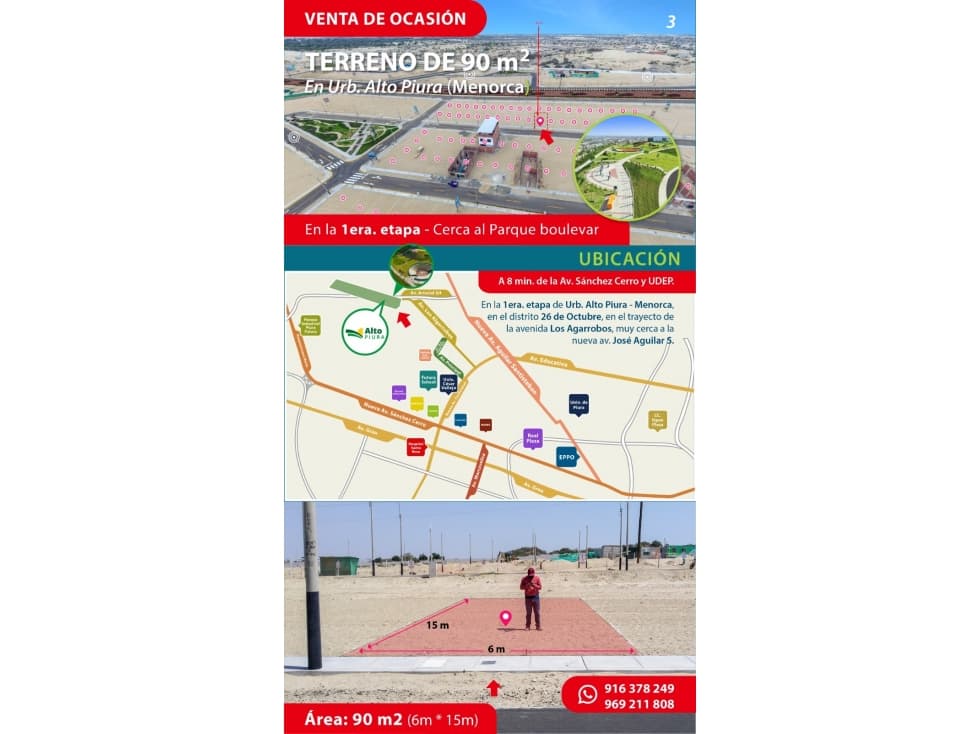 VENDO TERRENO EN URB. ALTO PIURA — foto 2