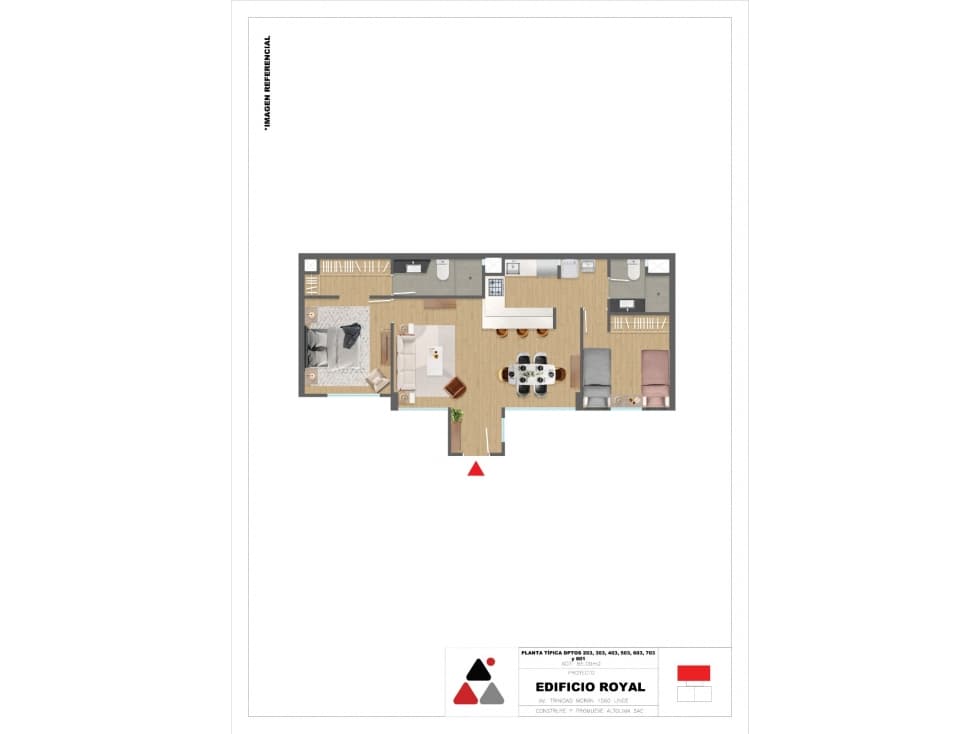 Venta Departamento 2 dormitorios 1er piso Lince. — foto 6